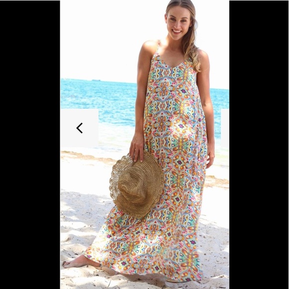 La Moda Dresses & Skirts - Goga resort wear multi print maxi dress.